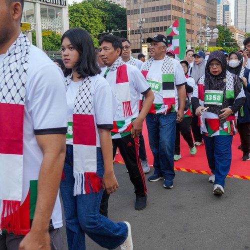 Race photo from WALK FOR PALESTINE