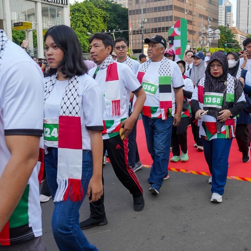 Race photo from WALK FOR PALESTINE