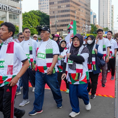 Race photo from WALK FOR PALESTINE