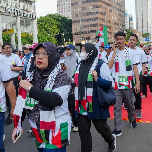 Race photo from WALK FOR PALESTINE