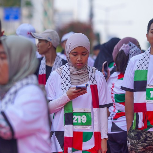 Race photo from WALK FOR PALESTINE