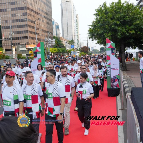 Race photo from WALK FOR PALESTINE