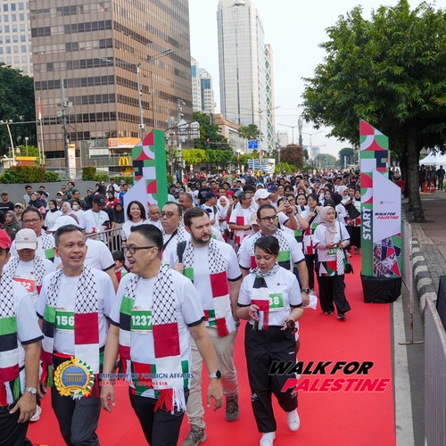 Race photo from WALK FOR PALESTINE