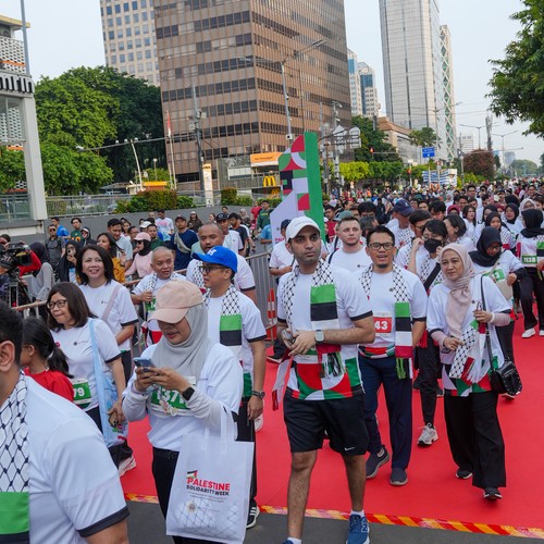 Race photo from WALK FOR PALESTINE