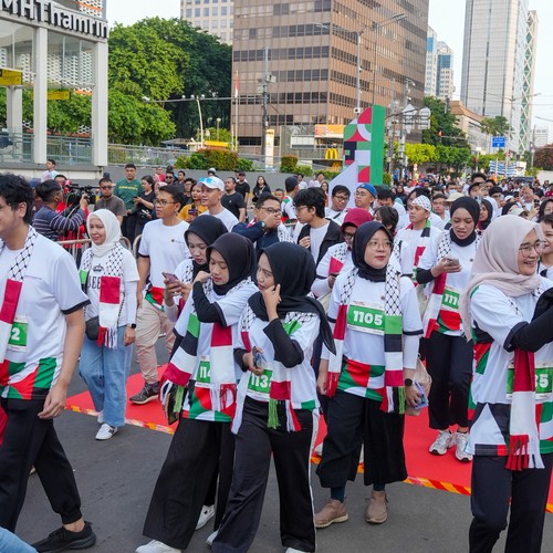 Race photo from WALK FOR PALESTINE