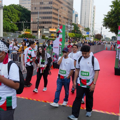 Race photo from WALK FOR PALESTINE