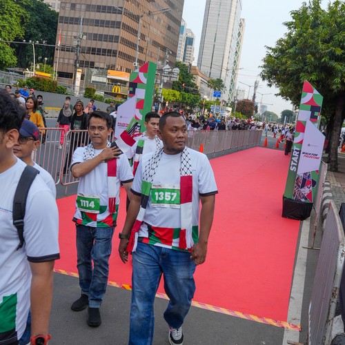 Race photo from WALK FOR PALESTINE