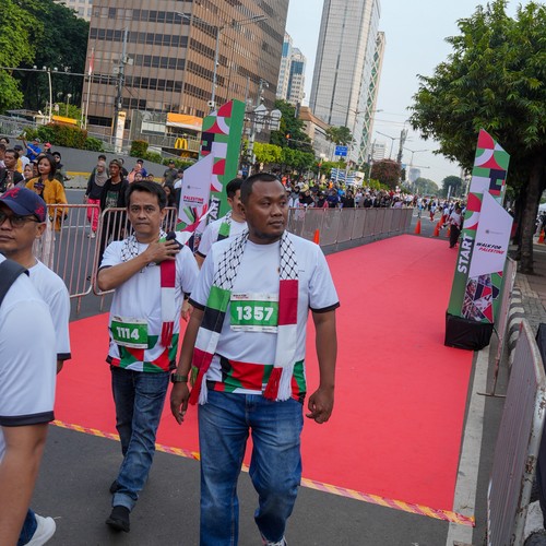 Race photo from WALK FOR PALESTINE