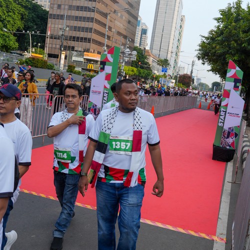 Race photo from WALK FOR PALESTINE