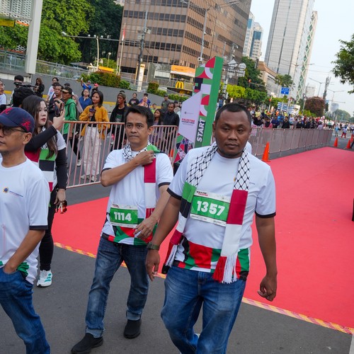 Race photo from WALK FOR PALESTINE