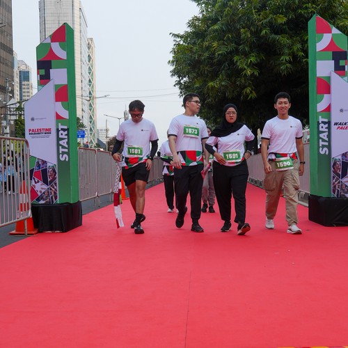 Race photo from WALK FOR PALESTINE