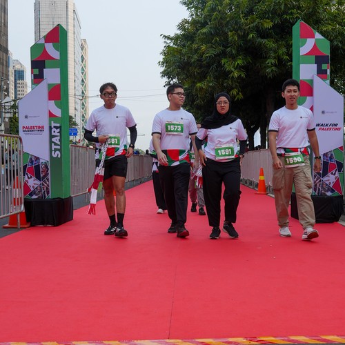 Race photo from WALK FOR PALESTINE