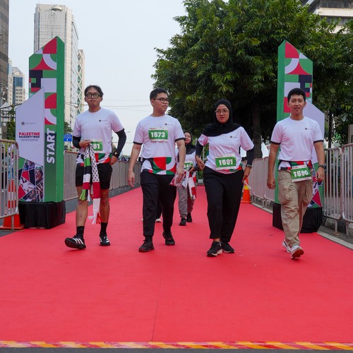 Race photo from WALK FOR PALESTINE