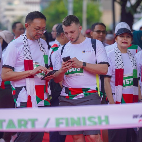 Race photo from WALK FOR PALESTINE