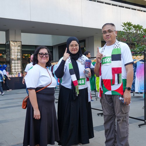 Race photo from WALK FOR PALESTINE