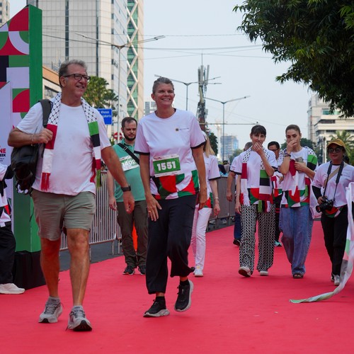 Race photo from WALK FOR PALESTINE