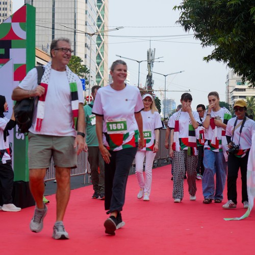 Race photo from WALK FOR PALESTINE