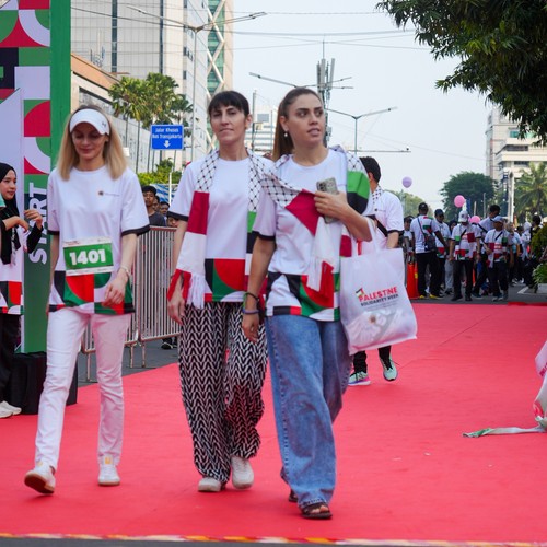 Race photo from WALK FOR PALESTINE