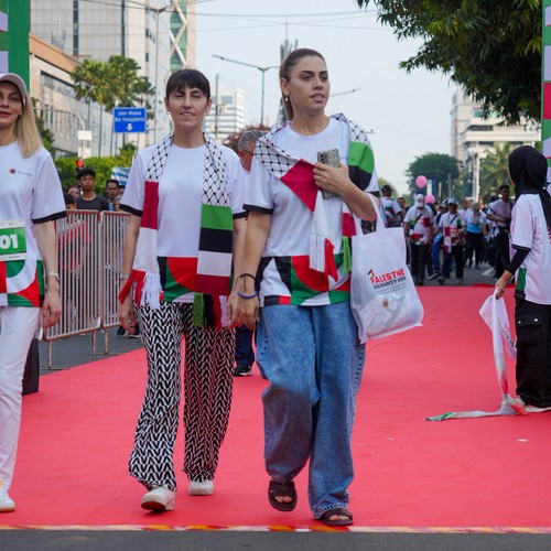 Race photo from WALK FOR PALESTINE