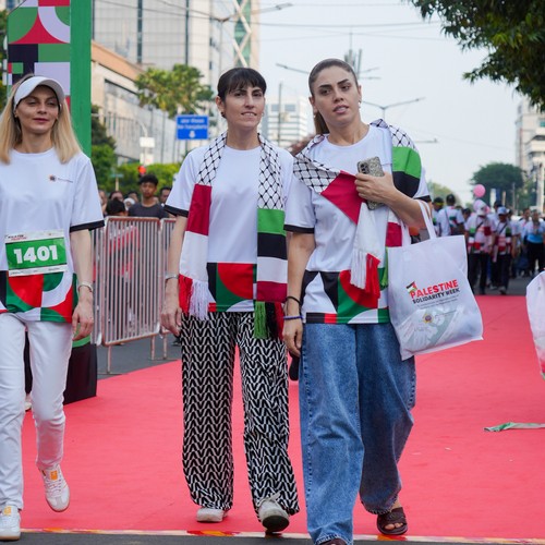 Race photo from WALK FOR PALESTINE