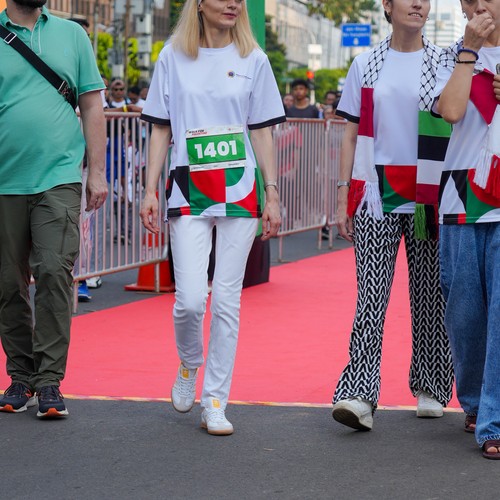 Race photo from WALK FOR PALESTINE