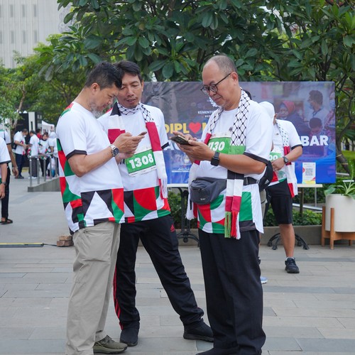 Race photo from WALK FOR PALESTINE