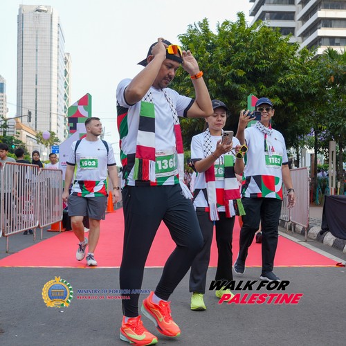 Race photo from WALK FOR PALESTINE