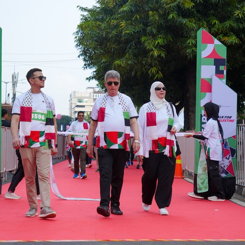 Race photo from WALK FOR PALESTINE