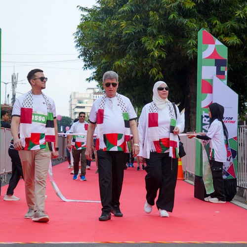 Race photo from WALK FOR PALESTINE
