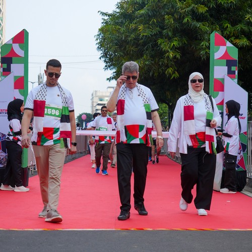 Race photo from WALK FOR PALESTINE