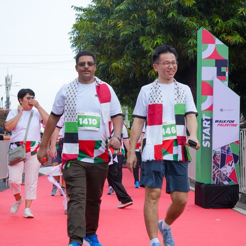 Race photo from WALK FOR PALESTINE