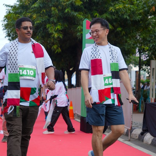 Race photo from WALK FOR PALESTINE