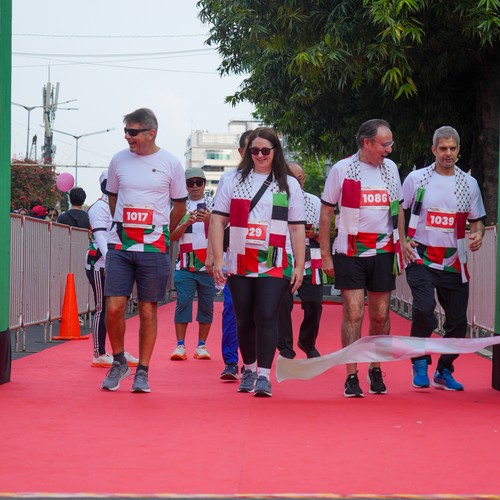 Race photo from WALK FOR PALESTINE