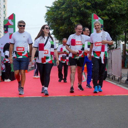 Race photo from WALK FOR PALESTINE