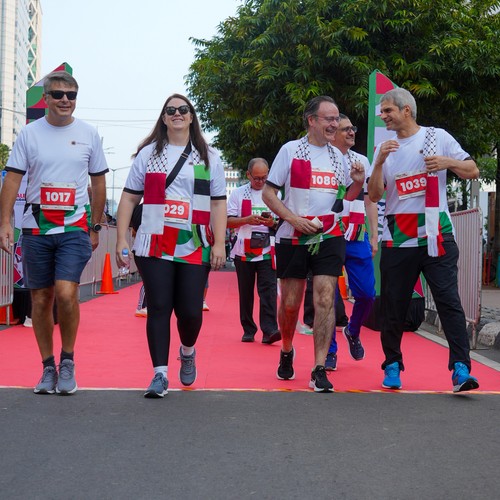 Race photo from WALK FOR PALESTINE