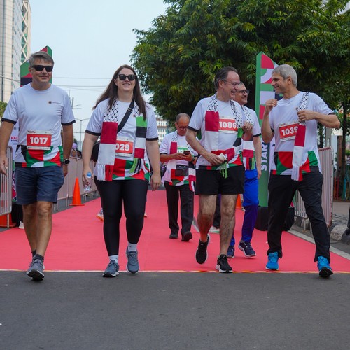 Race photo from WALK FOR PALESTINE