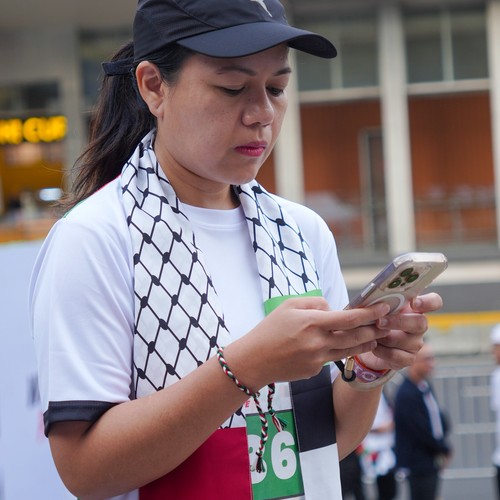 Race photo from WALK FOR PALESTINE