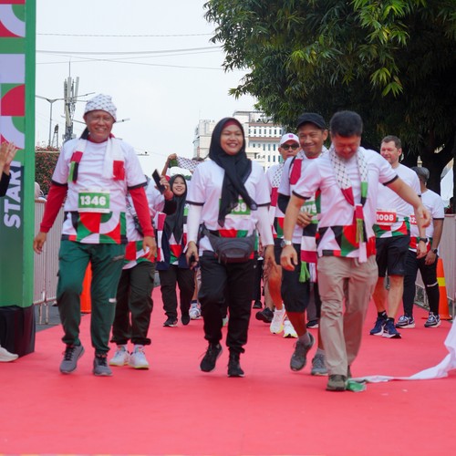 Race photo from WALK FOR PALESTINE