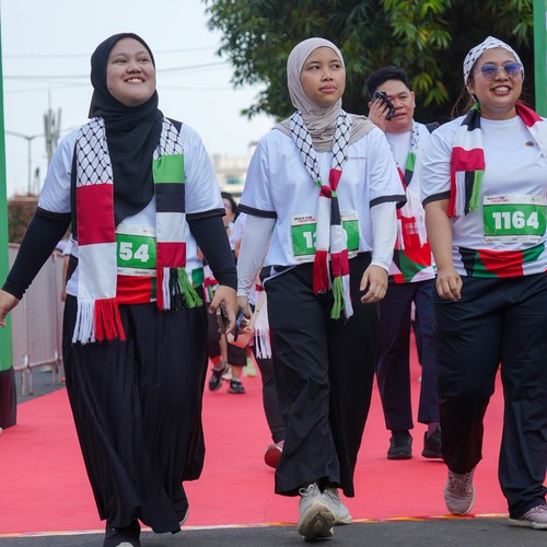 Race photo from WALK FOR PALESTINE