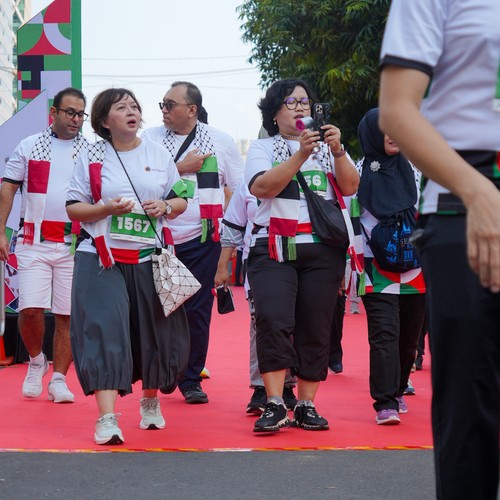 Race photo from WALK FOR PALESTINE