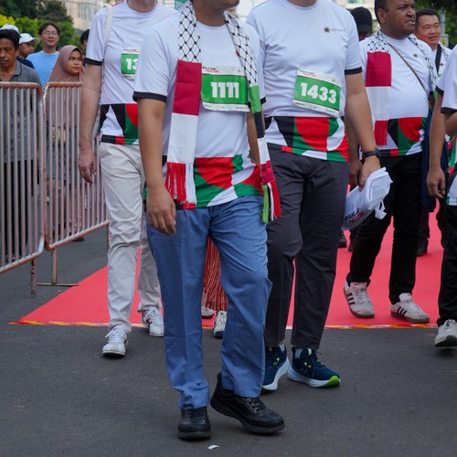 Race photo from WALK FOR PALESTINE