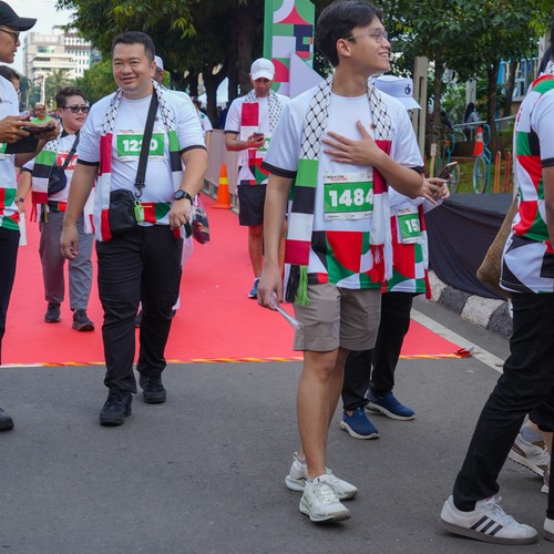 Race photo from WALK FOR PALESTINE