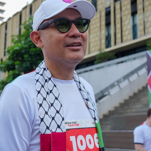 Race photo from WALK FOR PALESTINE