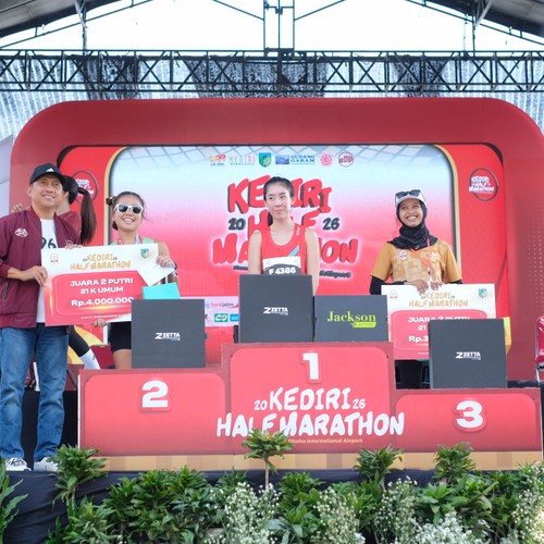 Race photo from KEDIRI HALF MARATHON 2026