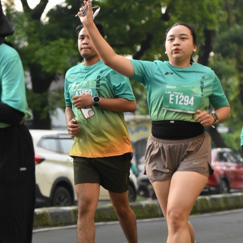 Race photo from BAUR RUN 2025