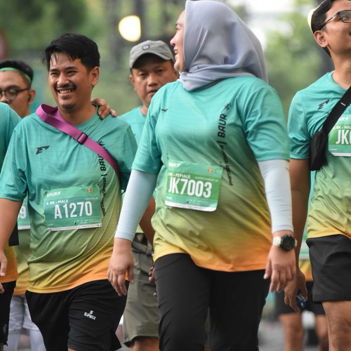 Race photo from BAUR RUN 2025