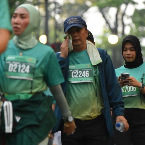 Race photo from BAUR RUN 2025