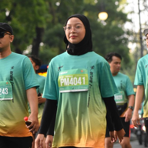 Race photo from BAUR RUN 2025