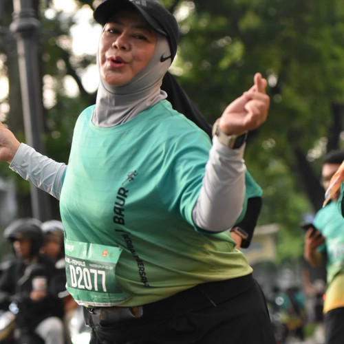 Race photo from BAUR RUN 2025