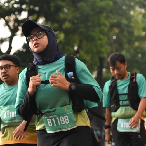 Race photo from BAUR RUN 2025